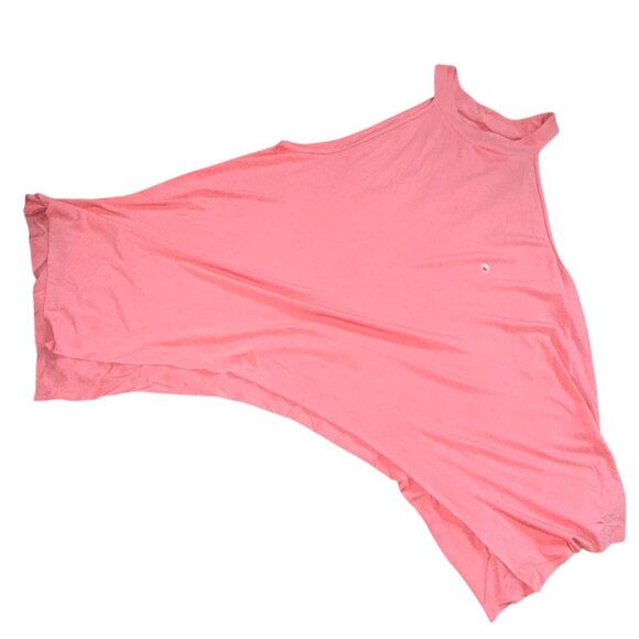 American Eagle Womens High Neck Hankerchief Tank Top-Coral-Size M-NWT - Picture 4 of 5